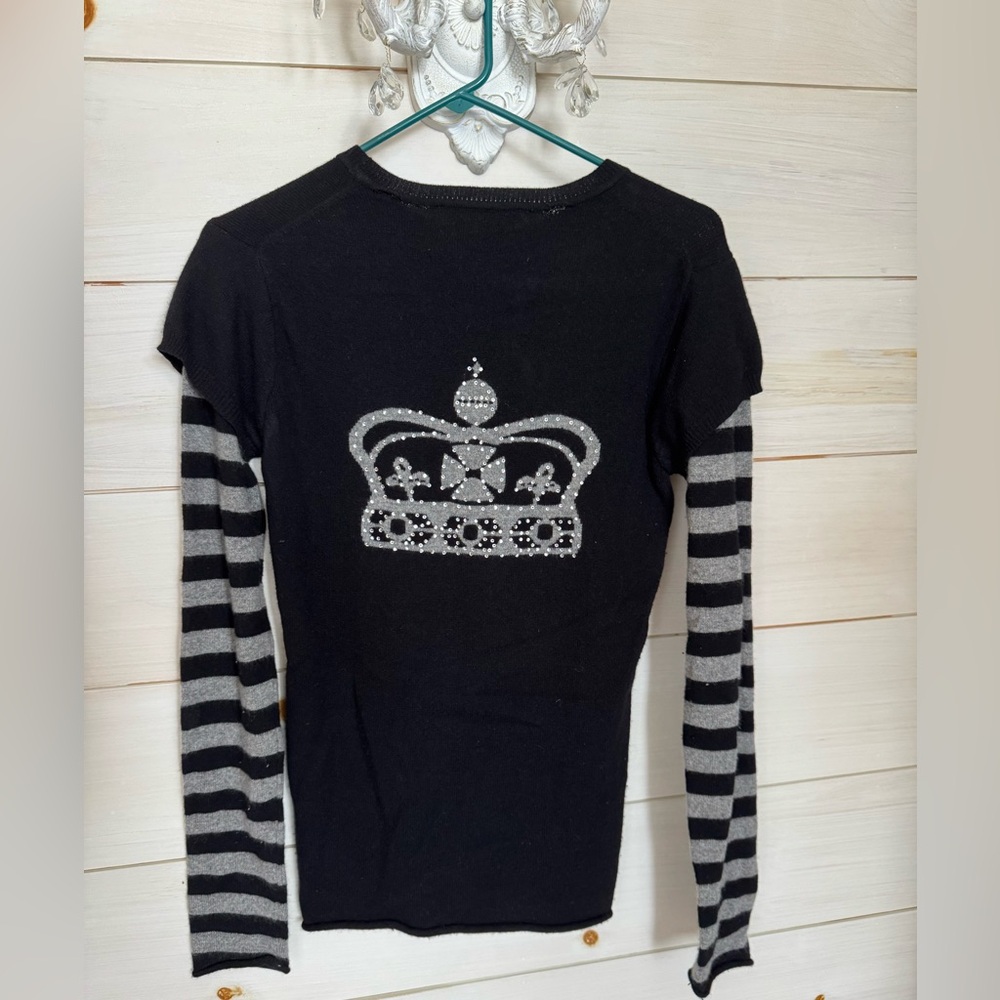 BCBGMaxAzria Black Cashmere Top